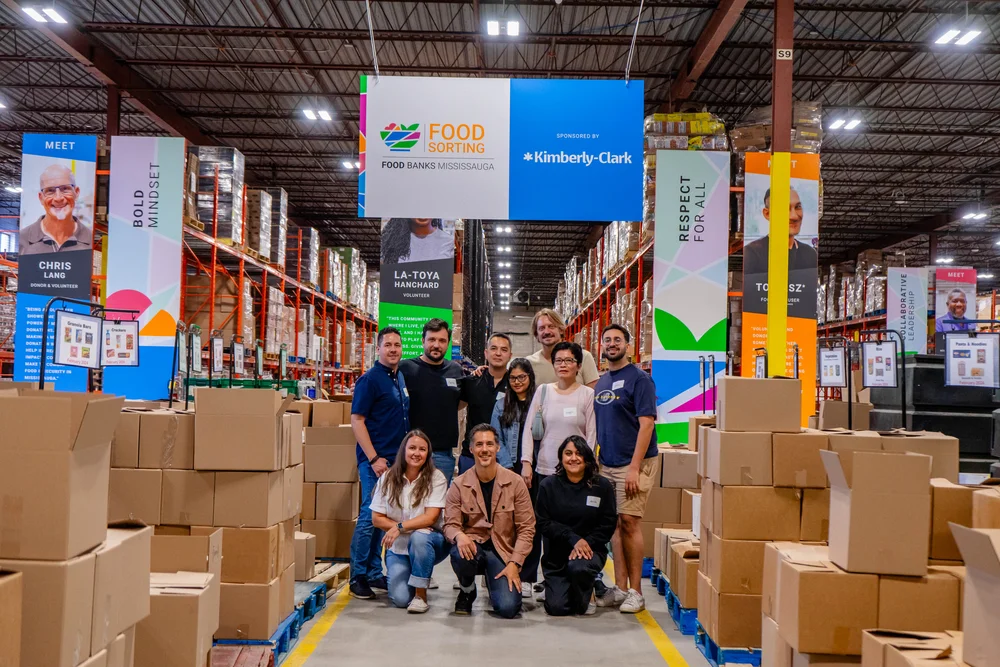 Kimberly-Clark volunteers at Food Banks Mississauga