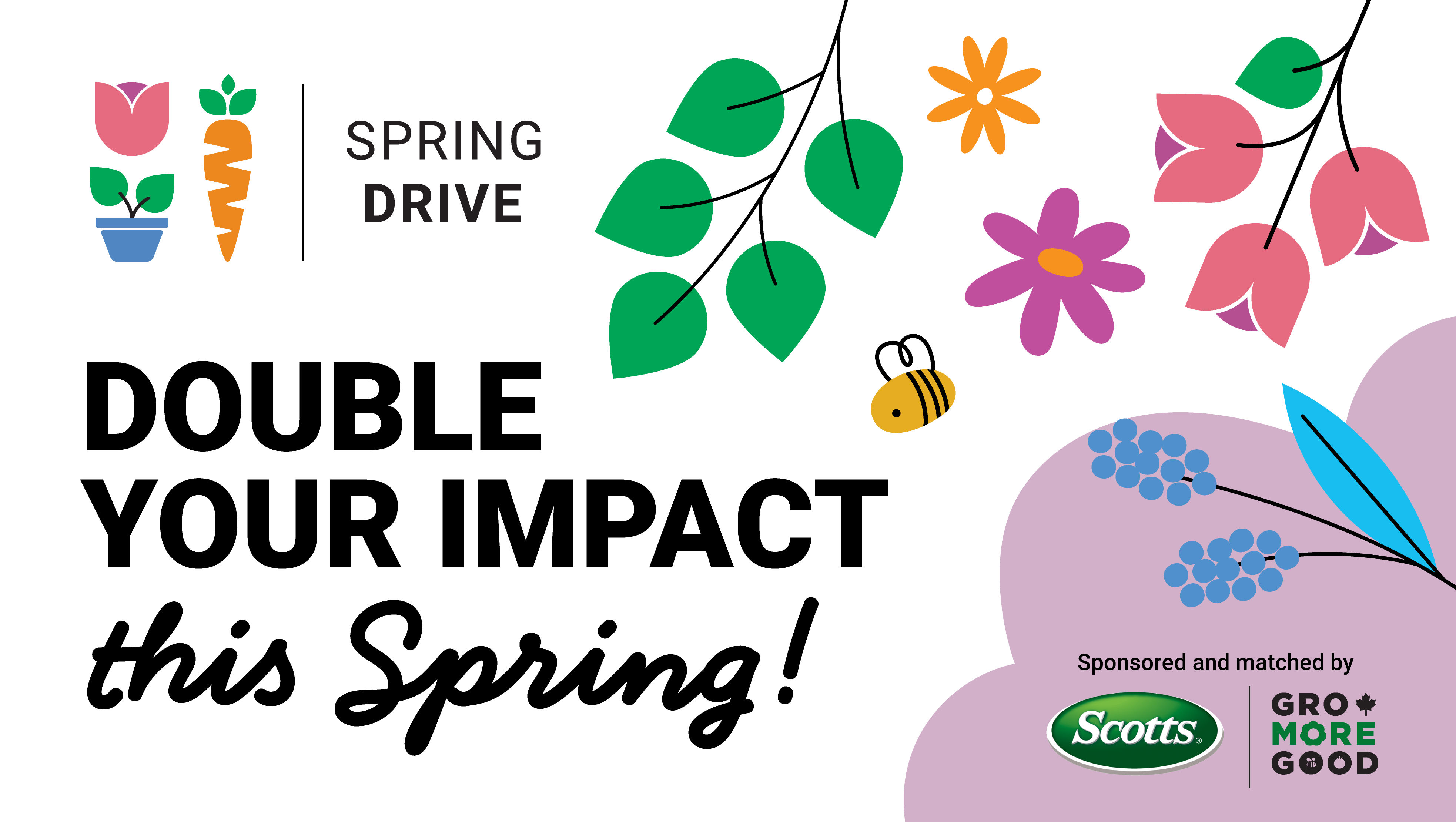 Spring Drive banner with the words 
